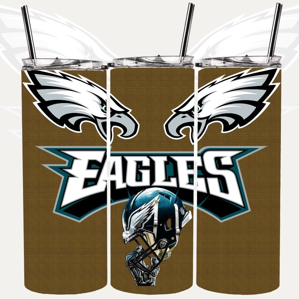 Philly Eagle Png, Football Philly Tumbler Wrap PNG, 2 Philadelphia 20oz tumbler sublimation, , Eagles Tumbler wrap, Philadelphia tumbler png