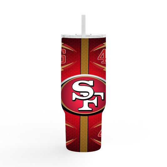 49ers 40oz Tumbler Wrap PNG, San Francisco Football Tumbler Sublimation for Digital Download, 49ers 40oz Tumbler Wrap, Niners Sublimation