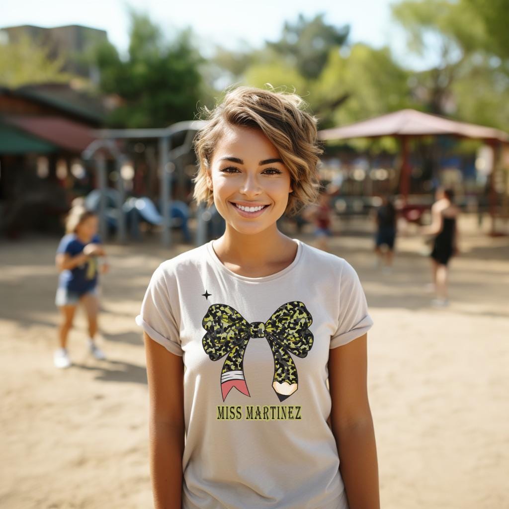 Coquette Pencil Bow png, Teacher Pencil Bow png, Design Bundle PNG/SVG, 6 Pencil Bow pngs, Pencil Coquette design for shirts and and more