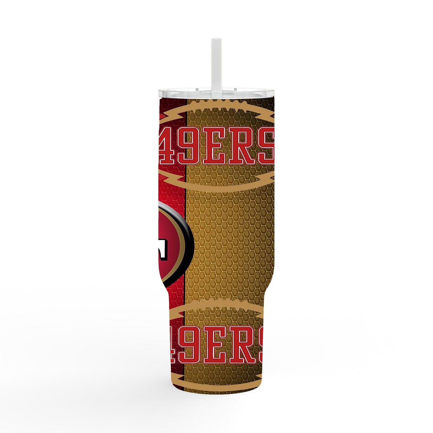49ers 40oz Tumbler Wrap PNG, San Francisco Football Tumbler Sublimation for Digital Download, 49ers 40oz Tumbler Wrap, Niners Sublimation