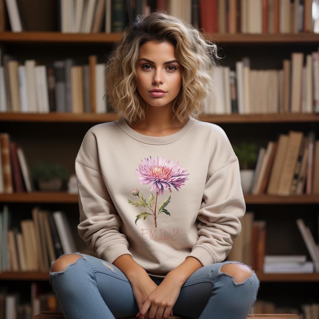 Watercolor Birth Flower Clipart Bundle: Botanical PNG & SVG