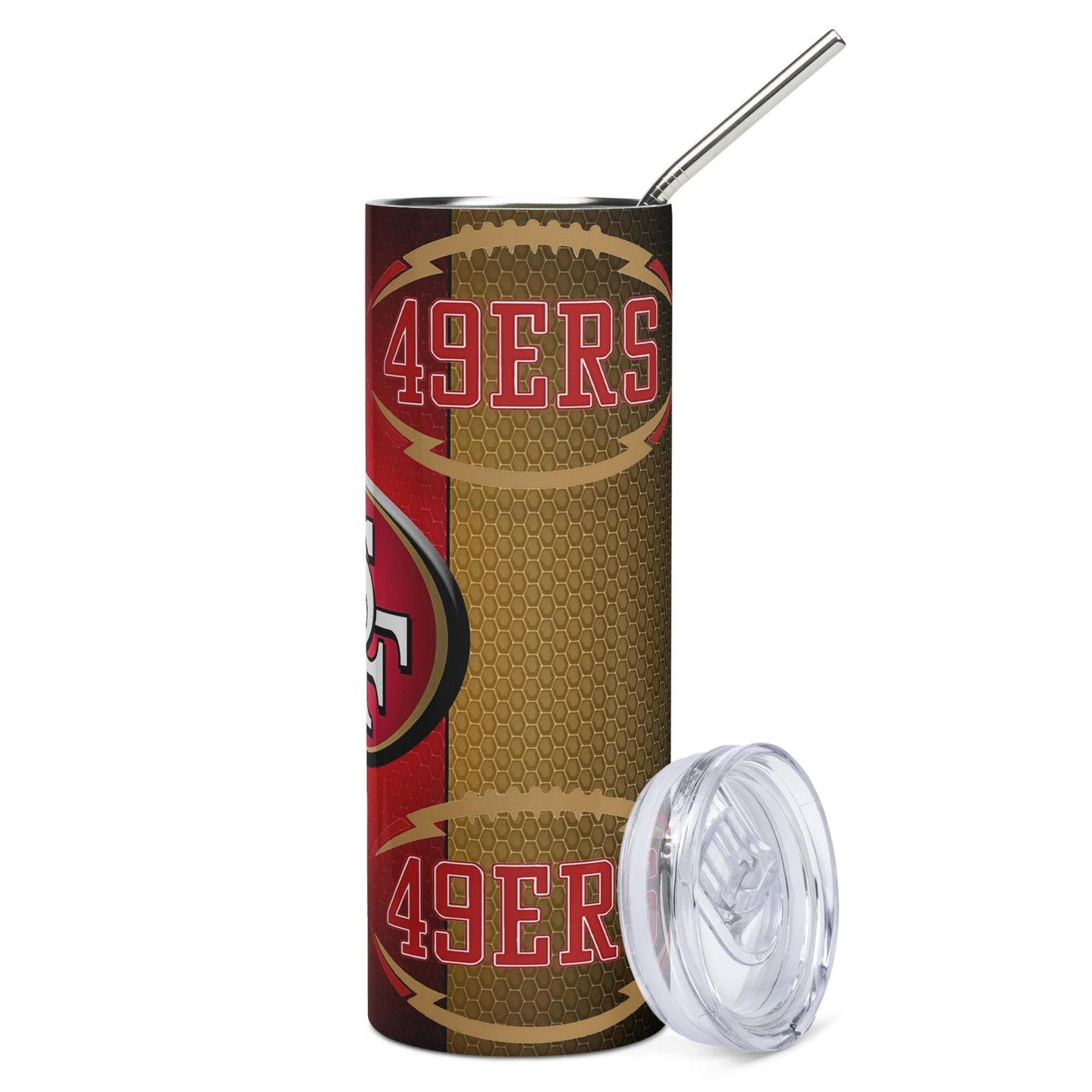 49ers Tumbler Sublimation Design, Niner Football sublimation, 20oz Skinny Tumbler PNG Digital Download, San Francisco Tumbler Wrap Png File