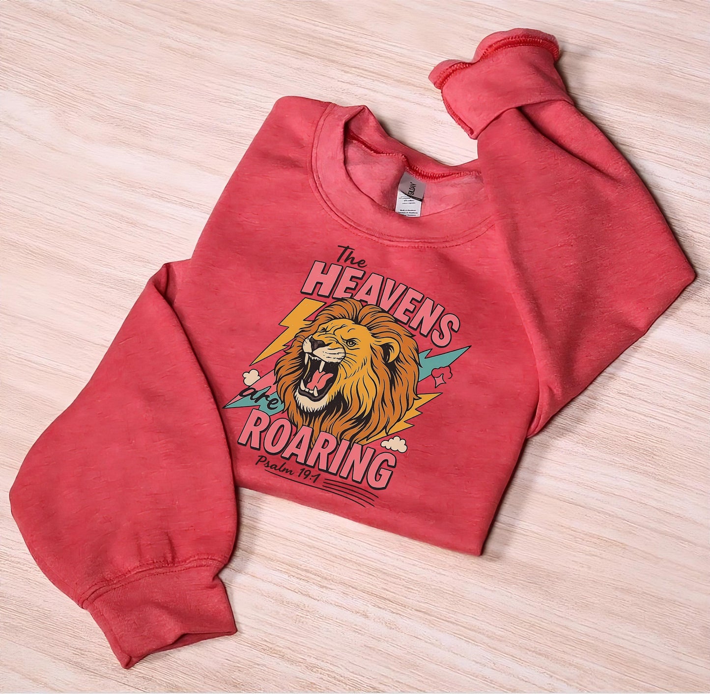 Lion Roar Christian Shirt Design, The Heavens are Roaring png, Psalm 19:1 png, Bible verse png, Faith sayings, Bible quote Design, Bible png