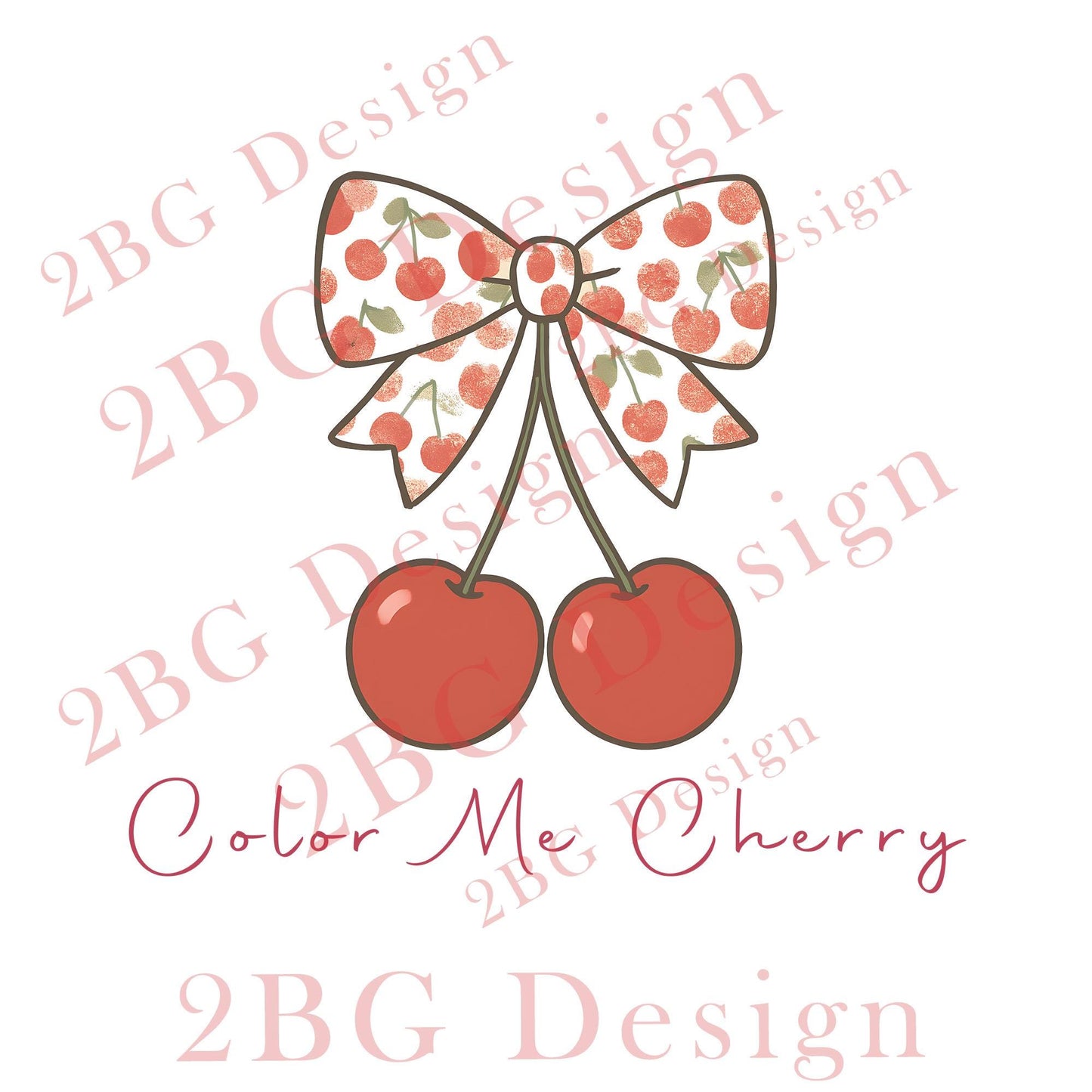 Cherry Coquette Bow PNG, Cherry Sublimation with a Coquette Bow, Coquette designed with Cherries digital download ong file, Cherry Png