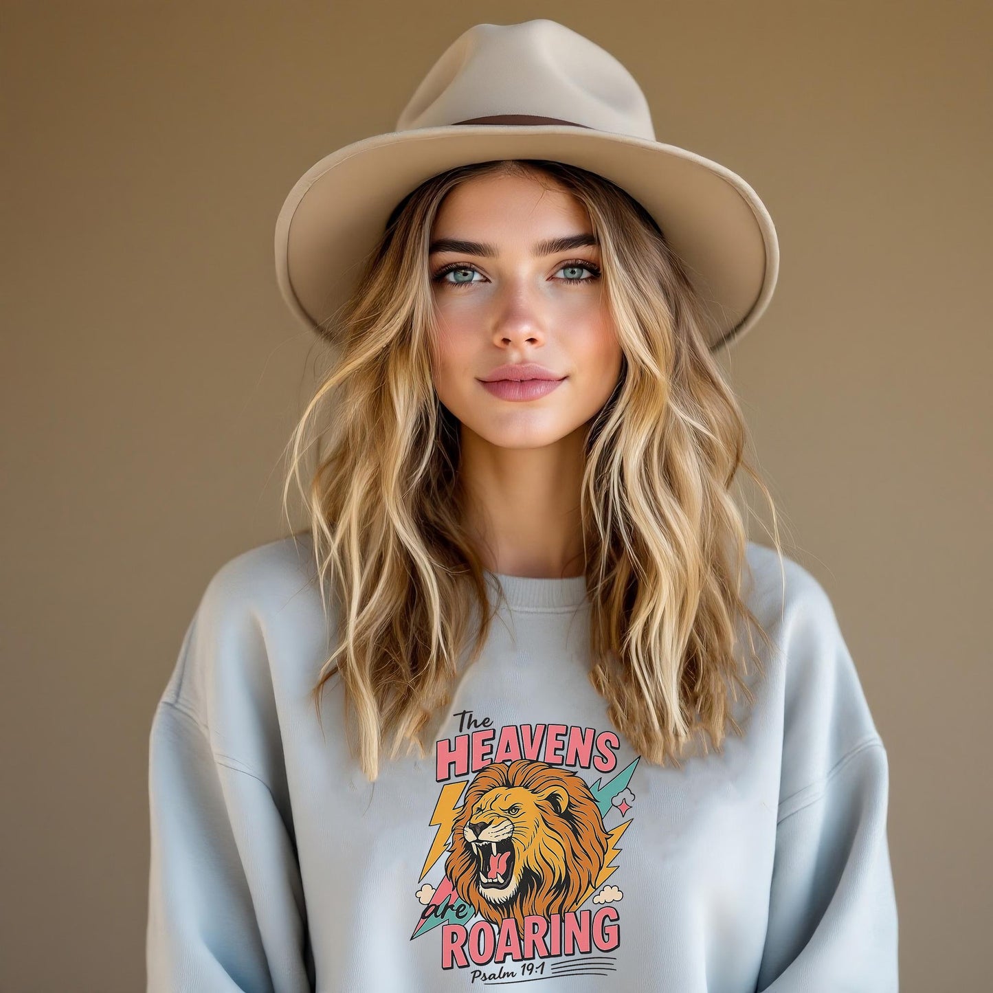 Lion Roar Christian Shirt Design, The Heavens are Roaring png, Psalm 19:1 png, Bible verse png, Faith sayings, Bible quote Design, Bible png