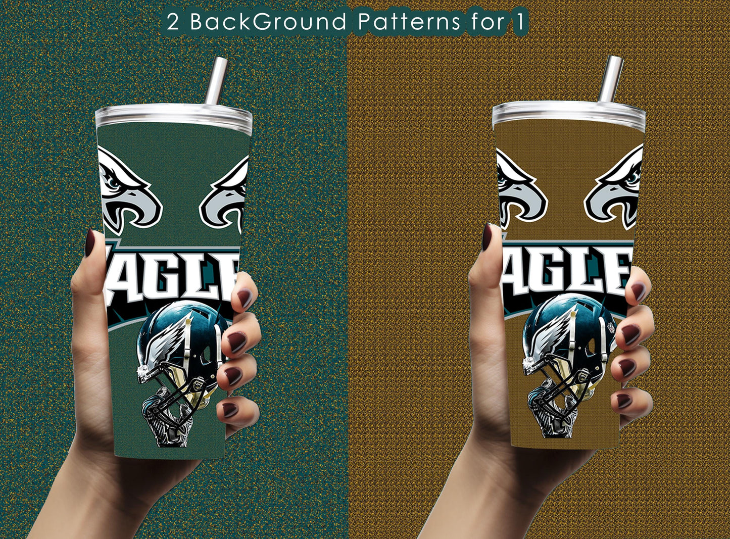 Philly Eagle Png, Football Philly Tumbler Wrap PNG, 2 Philadelphia 20oz tumbler sublimation, , Eagles Tumbler wrap, Philadelphia tumbler png