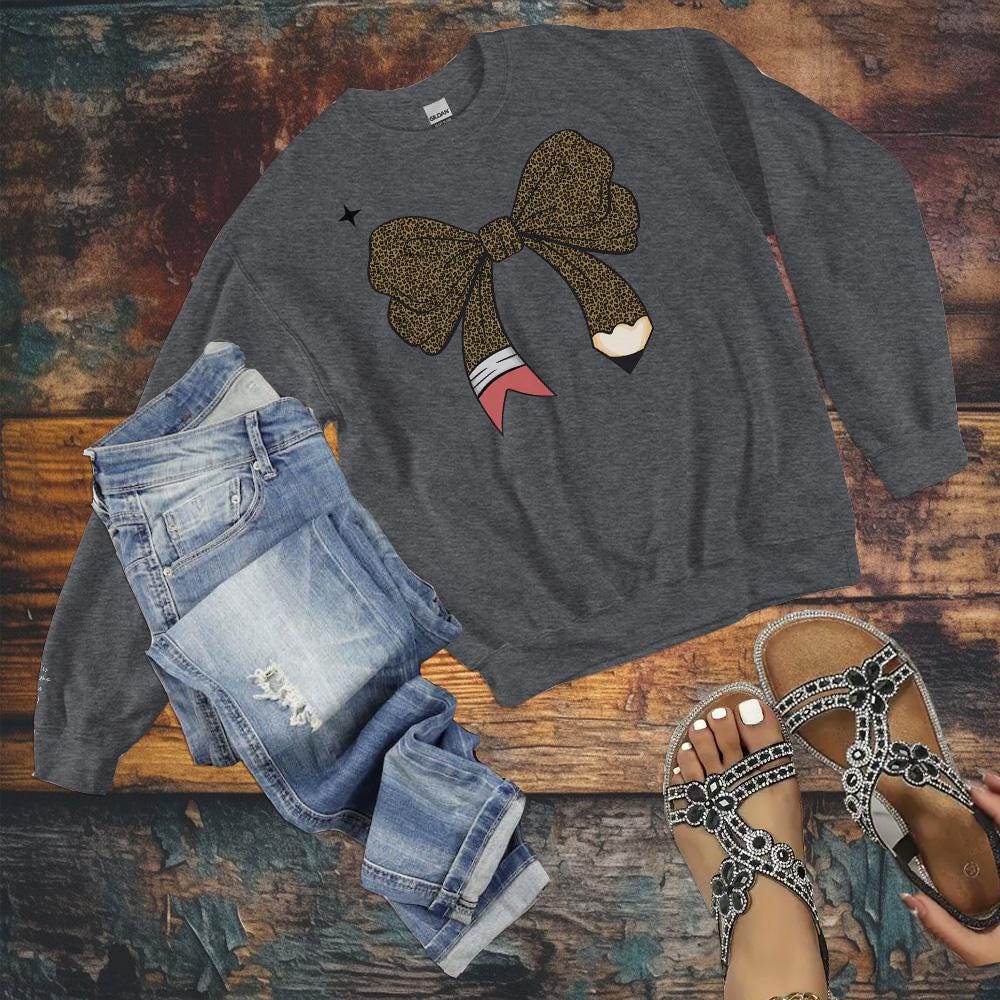 Coquette Pencil Bow png, Teacher Pencil Bow png, Design Bundle PNG/SVG, 6 Pencil Bow pngs, Pencil Coquette design for shirts and and more