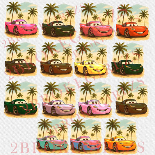 Race Car PNG Bundle, Summer Racing Design PNG, Cartoon Car Clipart, Boy Nursery Clip Art, Racecar clipart, Watercolor Cars, Vintage Cute Car