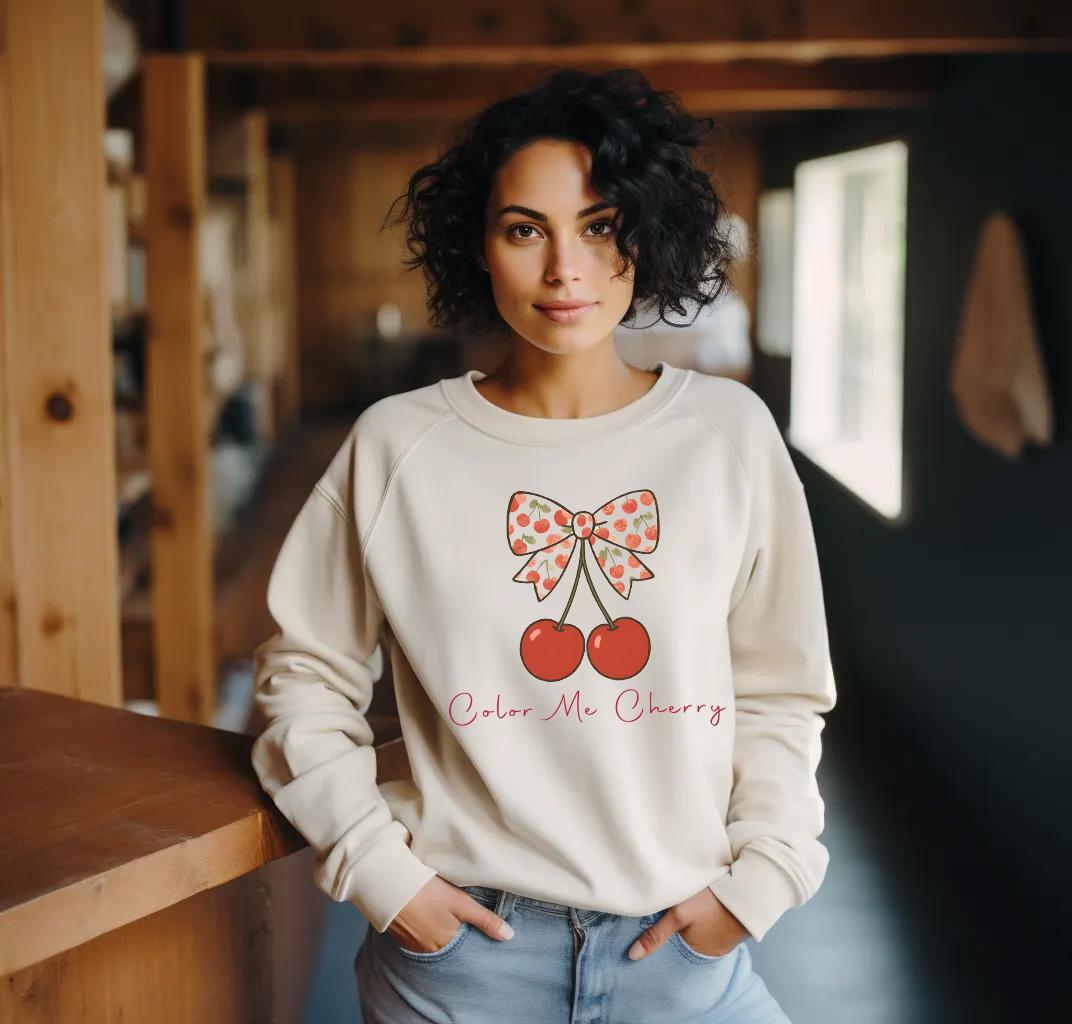 Cherry Coquette Bow PNG, Cherry Sublimation with a Coquette Bow, Coquette designed with Cherries digital download ong file, Cherry Png