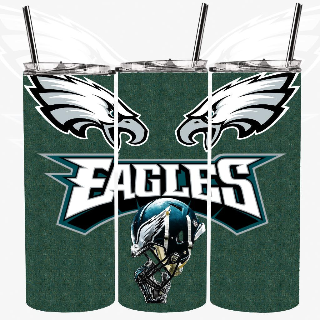 Philly Eagle Png, Football Philly Tumbler Wrap PNG, 2 Philadelphia 20oz tumbler sublimation, , Eagles Tumbler wrap, Philadelphia tumbler png